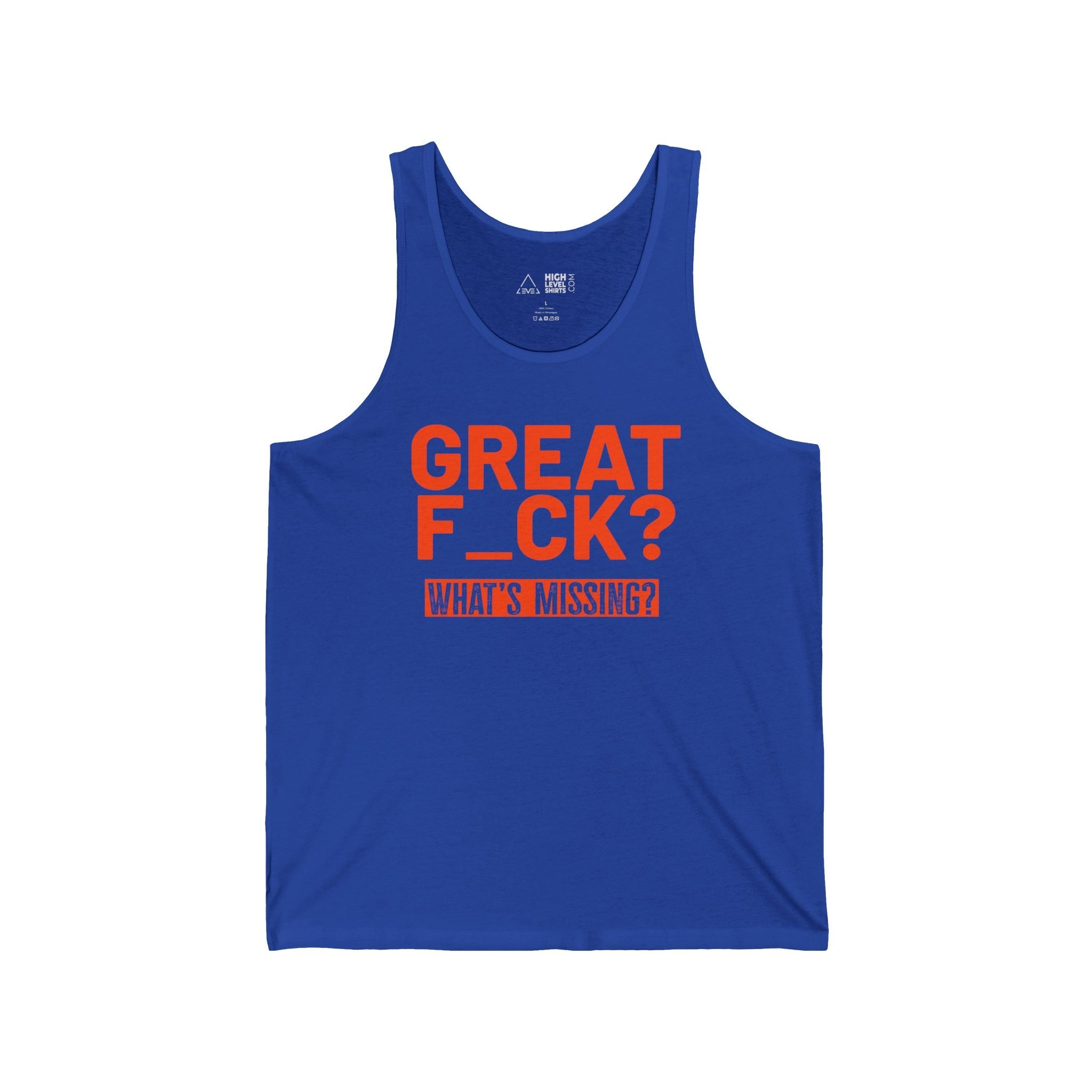 Great F_ck Men's Tank Top - High Level Shirts