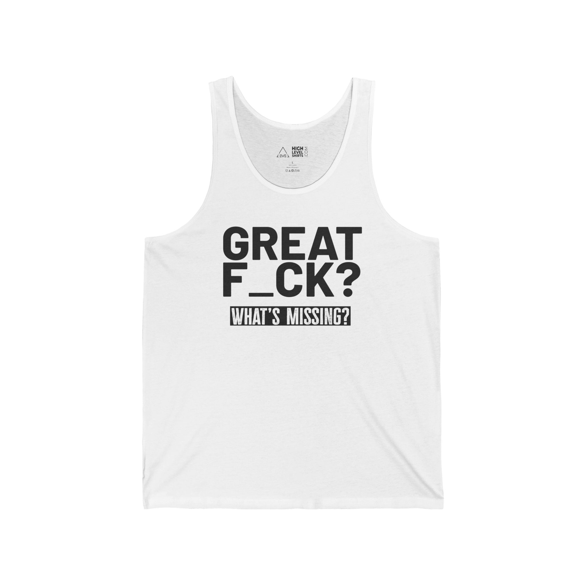 Great F_ck Men's Tank Top - High Level Shirts