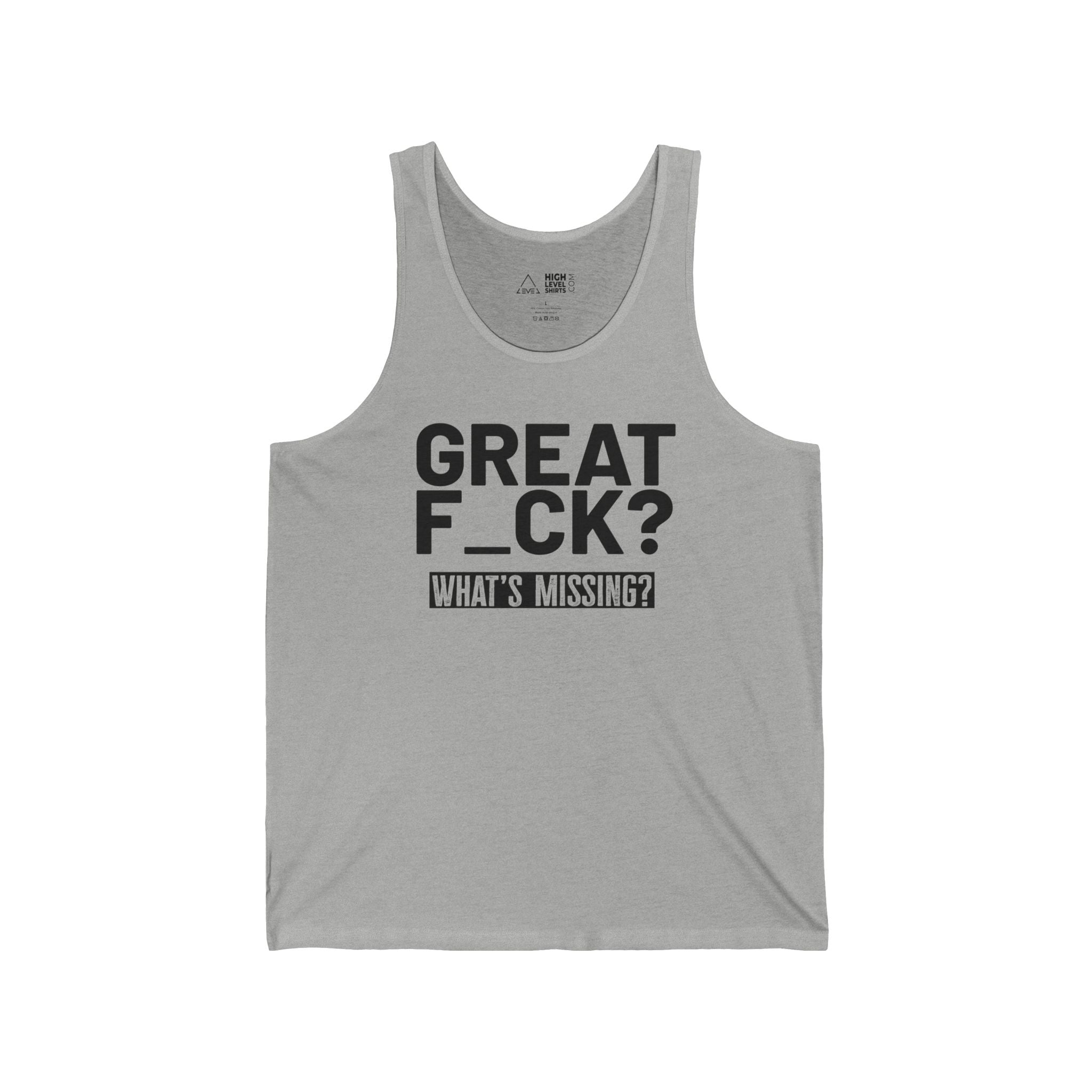 Great F_ck Men's Tank Top - High Level Shirts