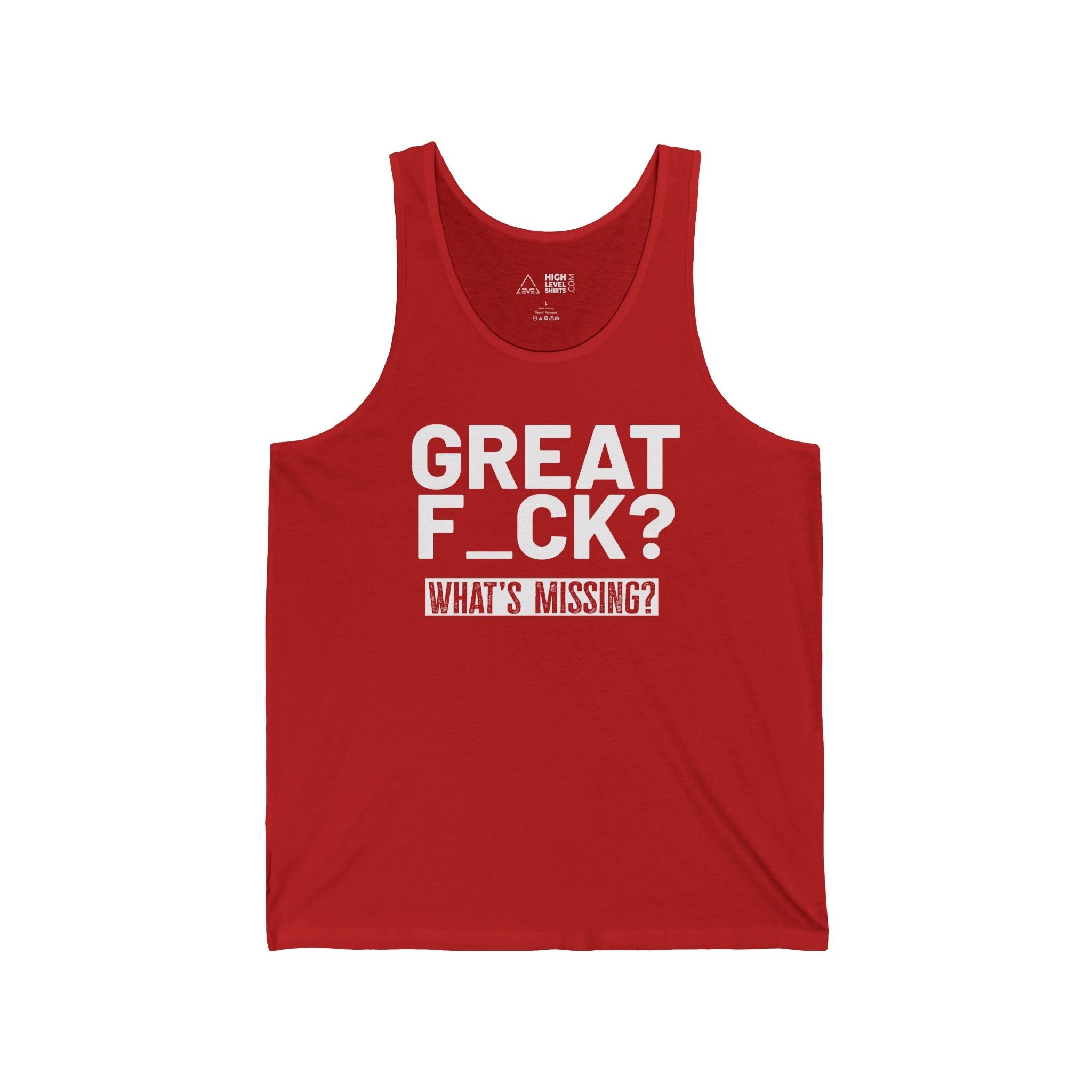 Great F_ck Men's Tank Top - High Level Shirts