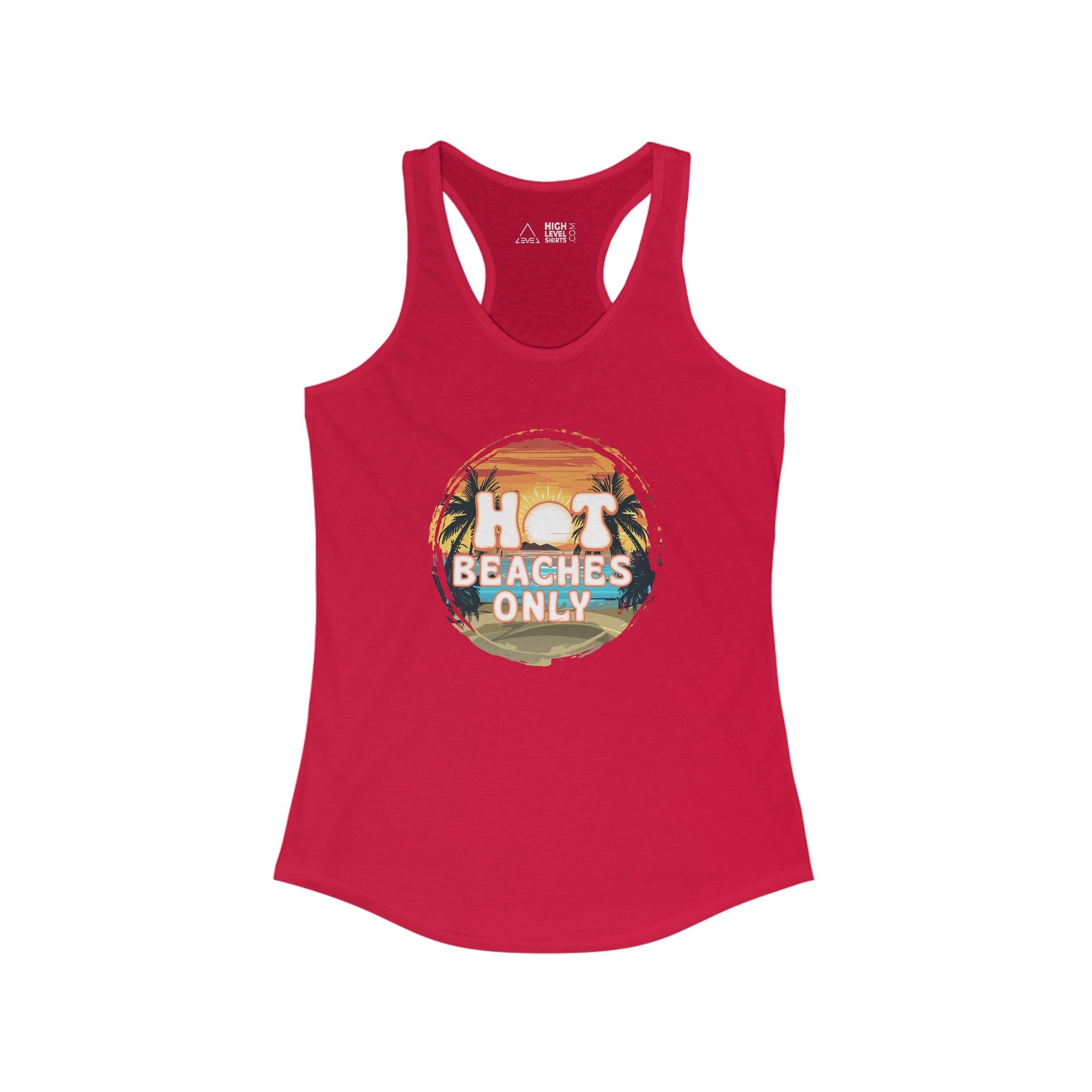 Hot Beaches Only Women's Tank Top - High Level Shirts