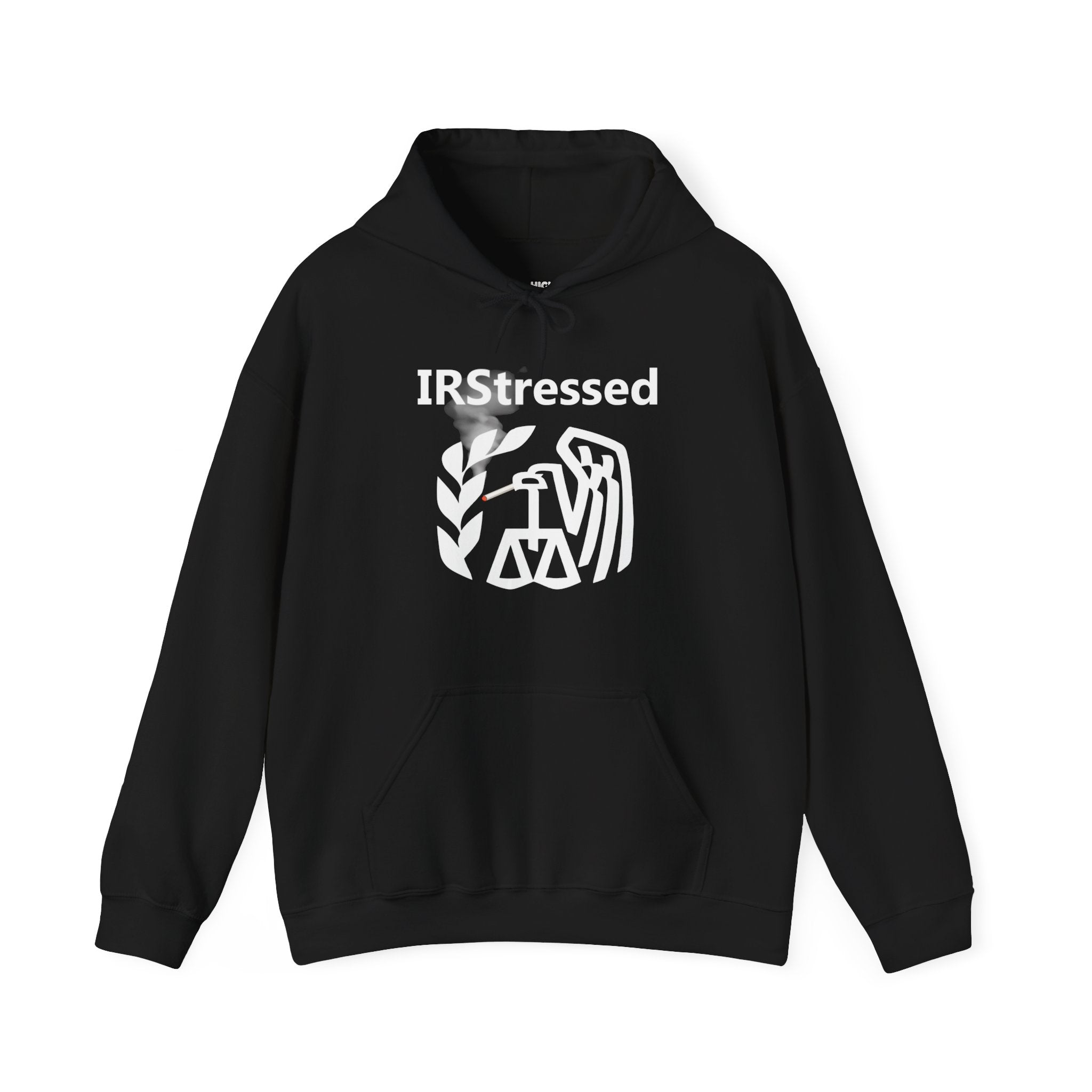 IRS Stressed Hoodie - High Level Shirts